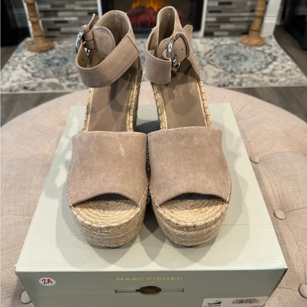 Marc Fisher LTD Alida Espadrille Platform Wedge Sandal
